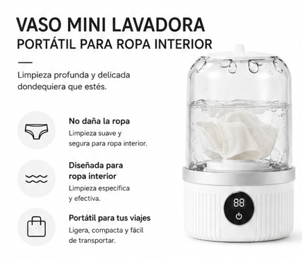 Mini Lavadora Electrica